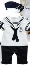 Load image into Gallery viewer, Baby Sailor Romper Costume