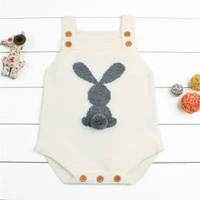 Load image into Gallery viewer, Wool Bunny Baby Romper