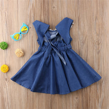 Load image into Gallery viewer, Floral Denim Lace Dress