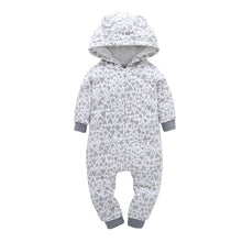Load image into Gallery viewer, Baby Hooded Fleece Rompers