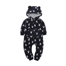 Load image into Gallery viewer, Baby Hooded Fleece Rompers