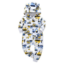 Load image into Gallery viewer, Baby Hooded Fleece Rompers