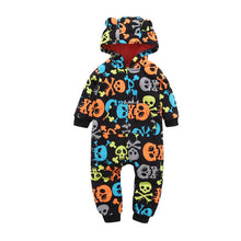 Load image into Gallery viewer, Baby Hooded Fleece Rompers
