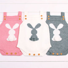 Load image into Gallery viewer, Wool Bunny Baby Romper