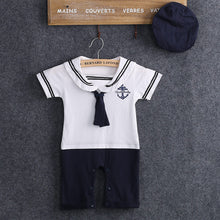 Load image into Gallery viewer, Baby Sailor Romper Costume